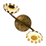 Lampada a soffitto a LED Bloom 2-Flame 30 cm di colore oro