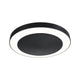 Circula LED Außen Deckenleuchte mit Sensor Schwarz in modernem Design für gute Ausleuchtung und Sicherheit.