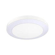 LED Außen Wand- & Deckenleuchte Circula Sensor in Weiß, moderne runde LED Leuchte für Eingangsbereich und Sicherheit