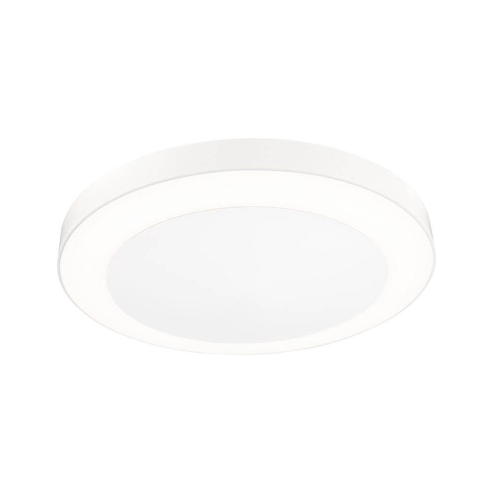 Moderne LED Wand- und Deckenleuchte Circula in Weiß für effektive Beleuchtung und Sicherheit.