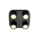 LED Deckenleuchte Clyde 4-Spot mit vier runden Lampen in modernem Design.