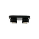 LED Deckenleuchte Clyde 4-Spot in modernem Design mit zwei Spots in Schwarz.