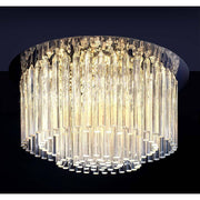 LED Deckenleuchte Gemma Short 6-flg. 1440lm Chrom, Transparent im modernen Design mit klaren Kristallstäben.