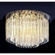 LED Deckenleuchte Gemma Short 6-flg. 1440lm Chrom, Transparent im modernen Design mit klaren Kristallstäben.
