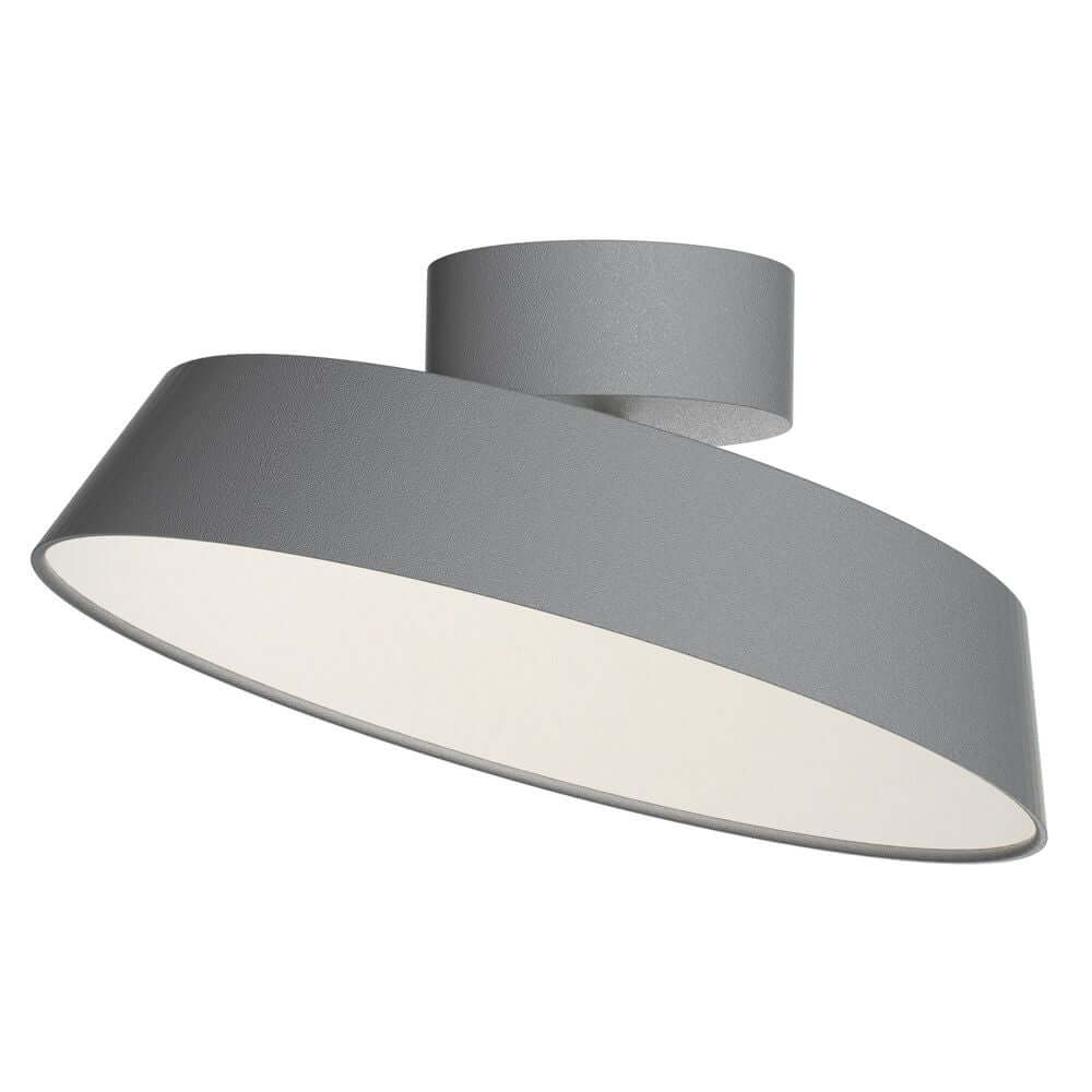 LED Deckenleuchte Kaito Dim in modernem Design, grau, ideal für stilvolle Innenräume.