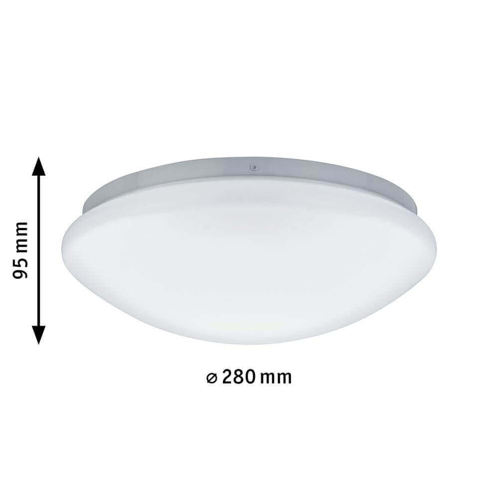 Lampe plafond de salle de bain LED Leonis blanc IP44