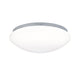 LED Bad-Deckenleuchte Leonis Weiß IP44 mit modernem Design und spritzwassergeschütztem Glasschirm.