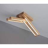 Lampada a soffitto a LED Linus incrociata olio olio di quercia da 1680 litri