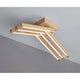 LED Deckenleuchte Linus Crossed 2520lm Eiche-Geölt - moderne Holz Deckenbeleuchtung für stilvolle Innenräume