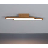 Moderne LED Deckenleuchte Linus in Eiche-geölt mit 1120lm, ideal für stilvolle Raumbeleuchtung.