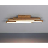 Moderne LED Deckenleuchte Linus Straight aus Eiche, 2240lm, stilvolles Wohnaccessoire für Ihr Zuhause.