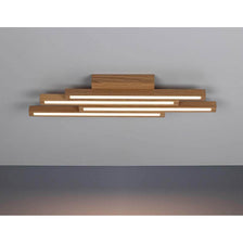 LED Deckenleuchte Linus Straight 2240lm Eiche-Geölt moderne Holz-LED-Deckenlampe