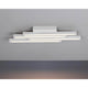 LED Deckenleuchte Linus Straight 2240lm Weiß im modernen Design mit drei Lichtleisten.