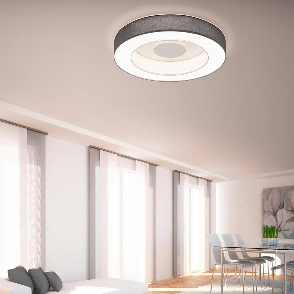 LED Deckenleuchte Lomo Weiß, Anthrazit