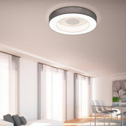 LED Deckenleuchte Lomo Weiß, Anthrazit in modernen Wohnraum mit elegantem Design