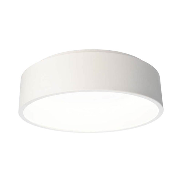 LED Deckenleuchte Loop 45cm Ring 1300lm Dimmbar Neutralweiß, weiße runde Deckenlampe mit Opal-Abdeckung
