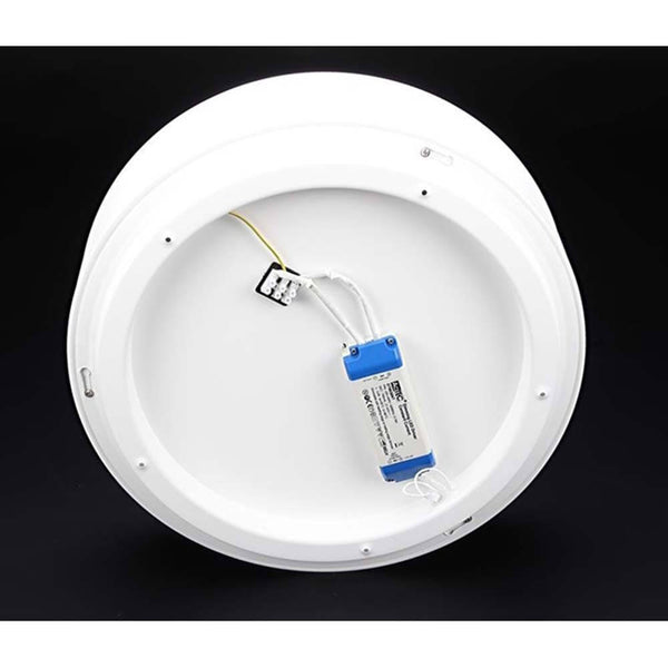LED Deckenleuchte Loop 45cm Ring 1300lm Dimmbar Neutralweiß, weiße runde Deckenleuchte mit Opal-Abdeckung