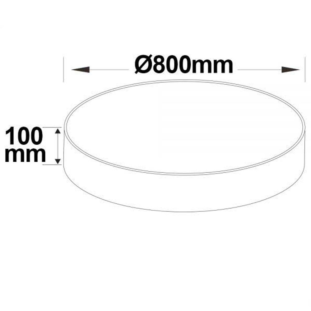 LED ceiling light Meda Ø 80cm ColorSwitch 3000-4000K Dimmable