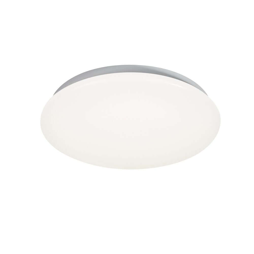 LED Deckenleuchte Montone 33 Sensor IP44 mit opalweißem Schirm für angenehmes Licht.