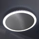 LED Deckenleuchte Moon Ø 50cm Silberfarben - flach und extravagant mit dimmbaren Lichteffekten.