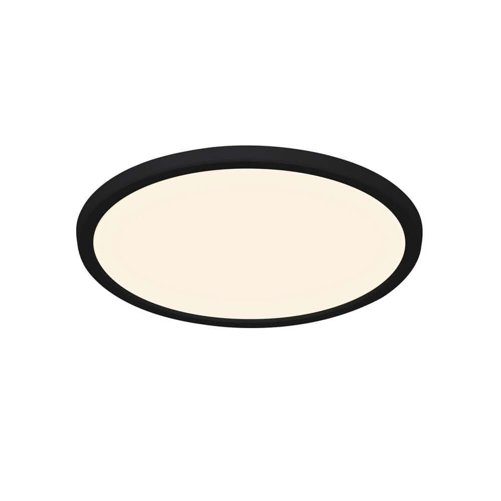 LED Deckenleuchte Oja 29 Switch IP54 in modernem, schwarzem Design mit ovaler Form und hellem, funktionalem Licht.