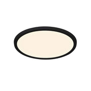 LED Deckenleuchte Oja 29 Switch IP54 in modernem, schwarzem Design mit ovaler Form und hellem, funktionalem Licht.