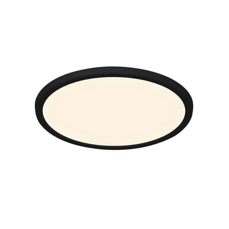 LED Deckenleuchte Oja 29 Switch IP54 in modernem, schwarzem Design mit ovaler Form und hellem, funktionalem Licht.