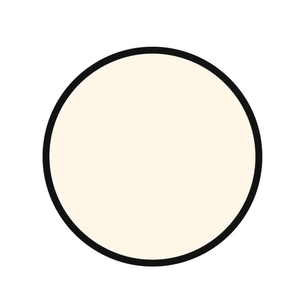 LED Deckenleuchte Oja 42 3-Stufen IP54 in modernem, minimalistischen Design mit schwarzem Rand.