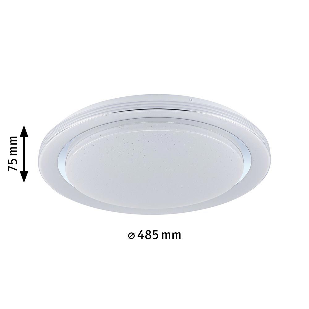 LED -kattovalaisin sateenkaari CCT -himmentävä kromi, valkoinen