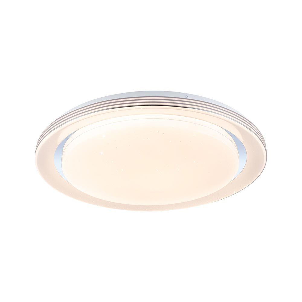 LED -kattovalaisin sateenkaari CCT -himmentävä kromi, valkoinen
