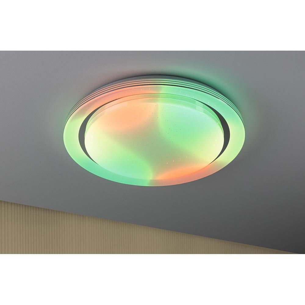LED -kattovalaisin sateenkaari CCT -himmentävä kromi, valkoinen