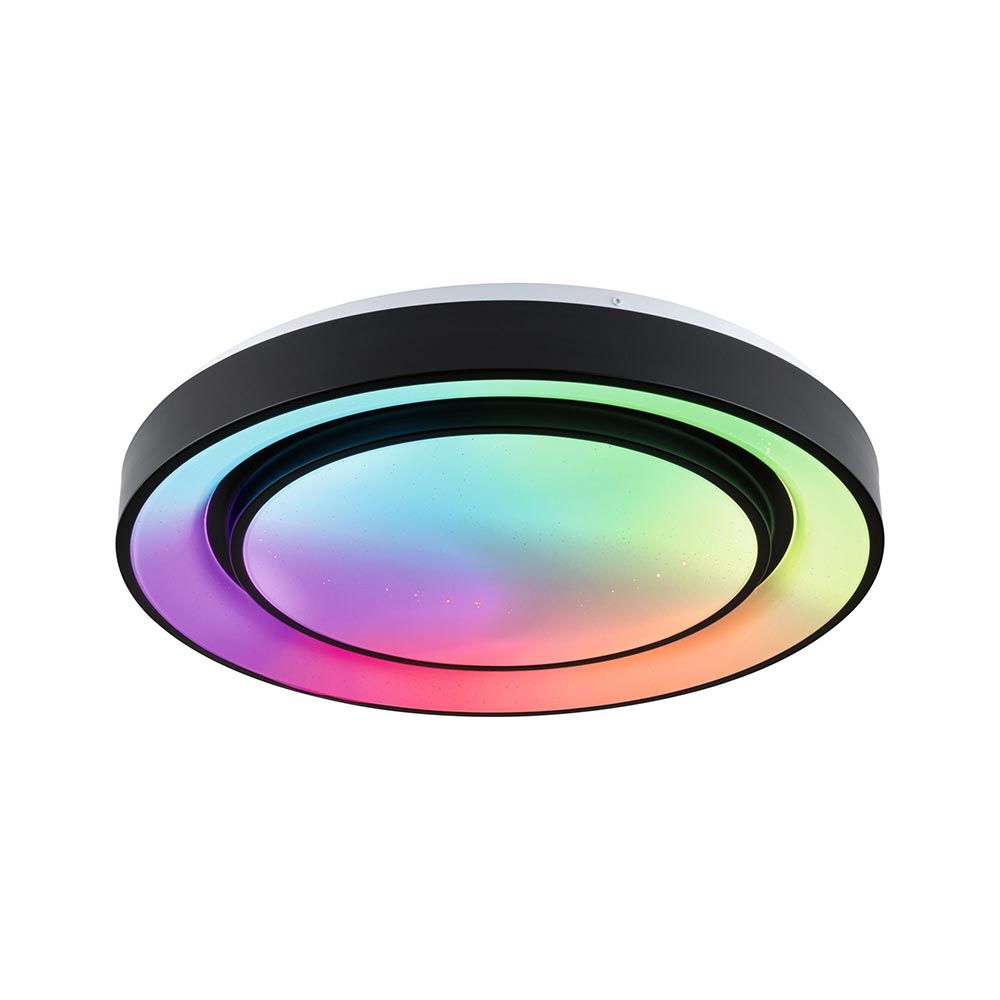 LED Deckenleuchte Rainbow RGB Schwarz Ø 47,5cm  Paulmann   