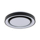 LED Deckenleuchte Rainbow RGB Schwarz Ø 47,5cm - moderne, dimmbare Wohnraumleuchte mit Regenbogeneffekt.