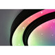 LED Deckenleuchte Rainbow RGB Schwarz Ø 47,5cm mit magischem Regenbogeneffekt und Sternenhimmel.
