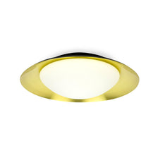 LED SIDE 20W ceiling light, black, gold-coloured, with modern design and warm light.