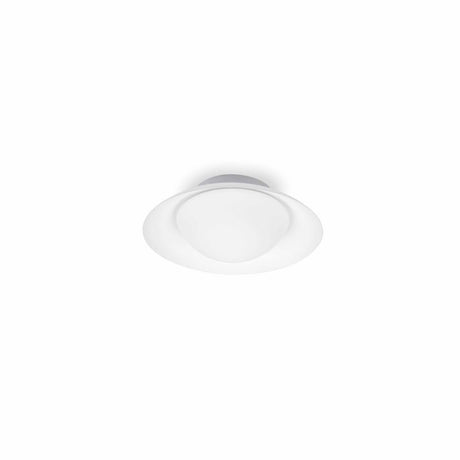 LED Plafonnier SIDE blanc - lampe de plafond ronde moderne en blanc, idéale pour un éclairage élégant.