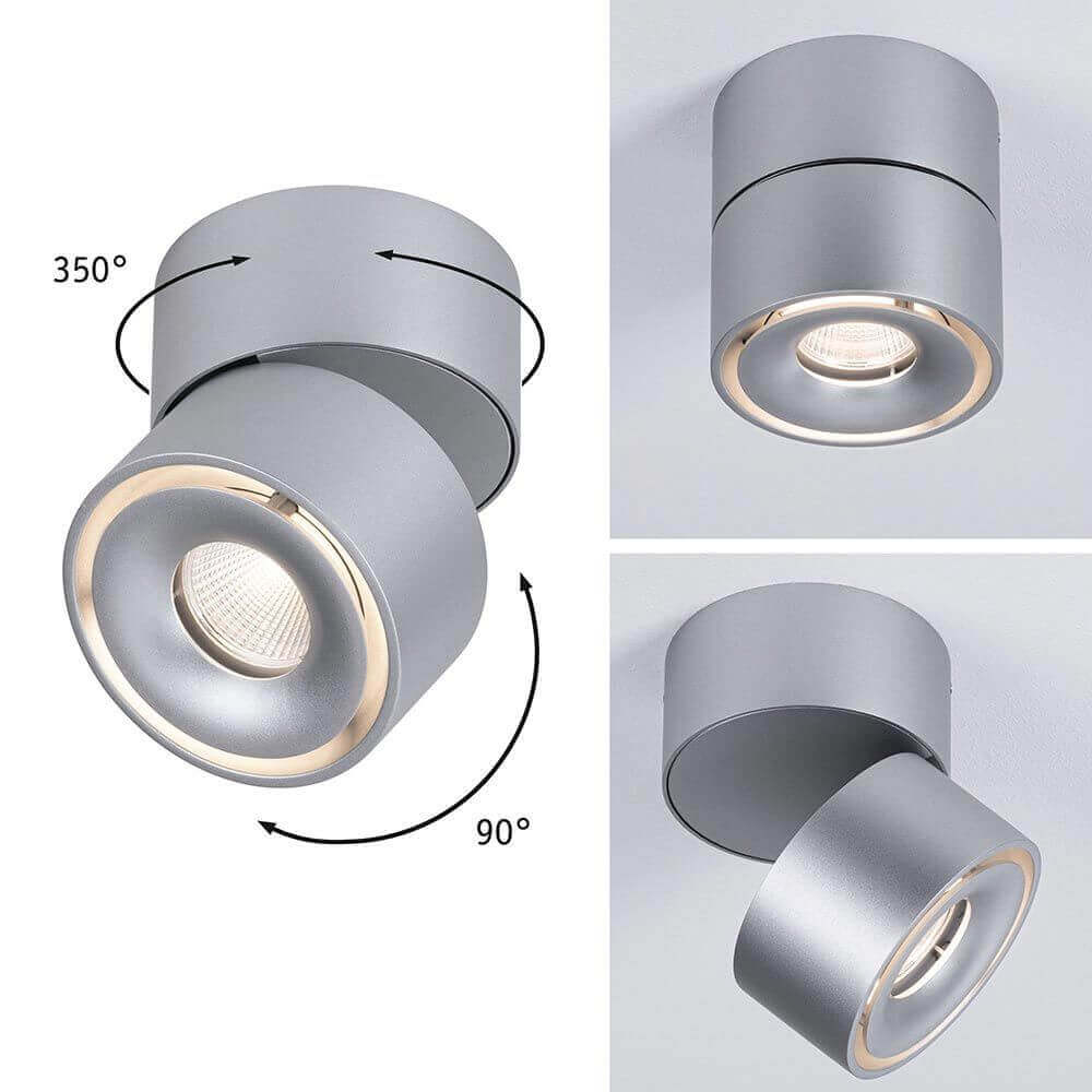 LED Deckenleuchte Spircle 530lm Chrom-Matt