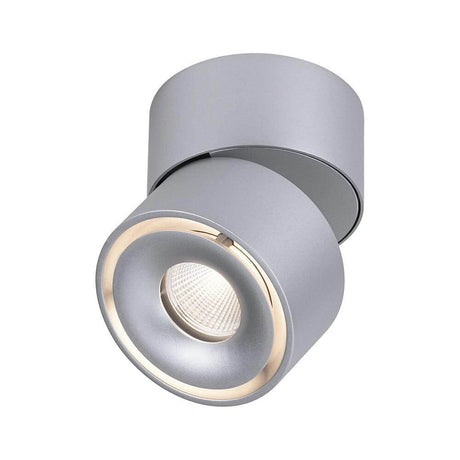LED Deckenleuchte Spircle 530lm Chrom-Matt in modernem Design mit drehbarem Spotkopf.