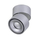 LED Deckenleuchte Spircle 530lm Chrom-Matt mit schwenkbarem Spotkopf in modernem Design.
