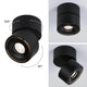 LED Decken Strahler Spircle Schwarz-Matt mit schwenkbarem Spotkopf und modernem Design.