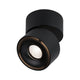 LED Decken Strahler Spircle Schwarz-Matt mit schwenkbarem Spotkopf und modernem Design