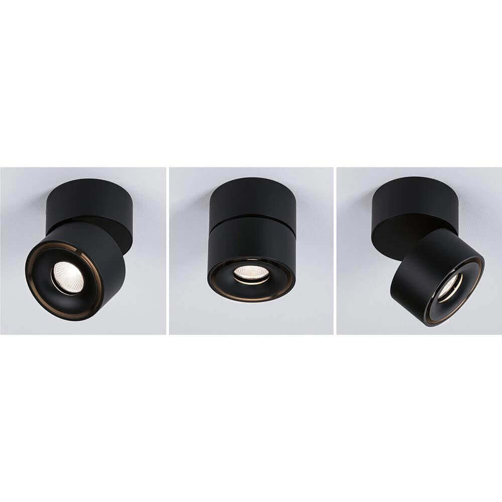 LED Decken Strahler Spircle Schwarz-Matt