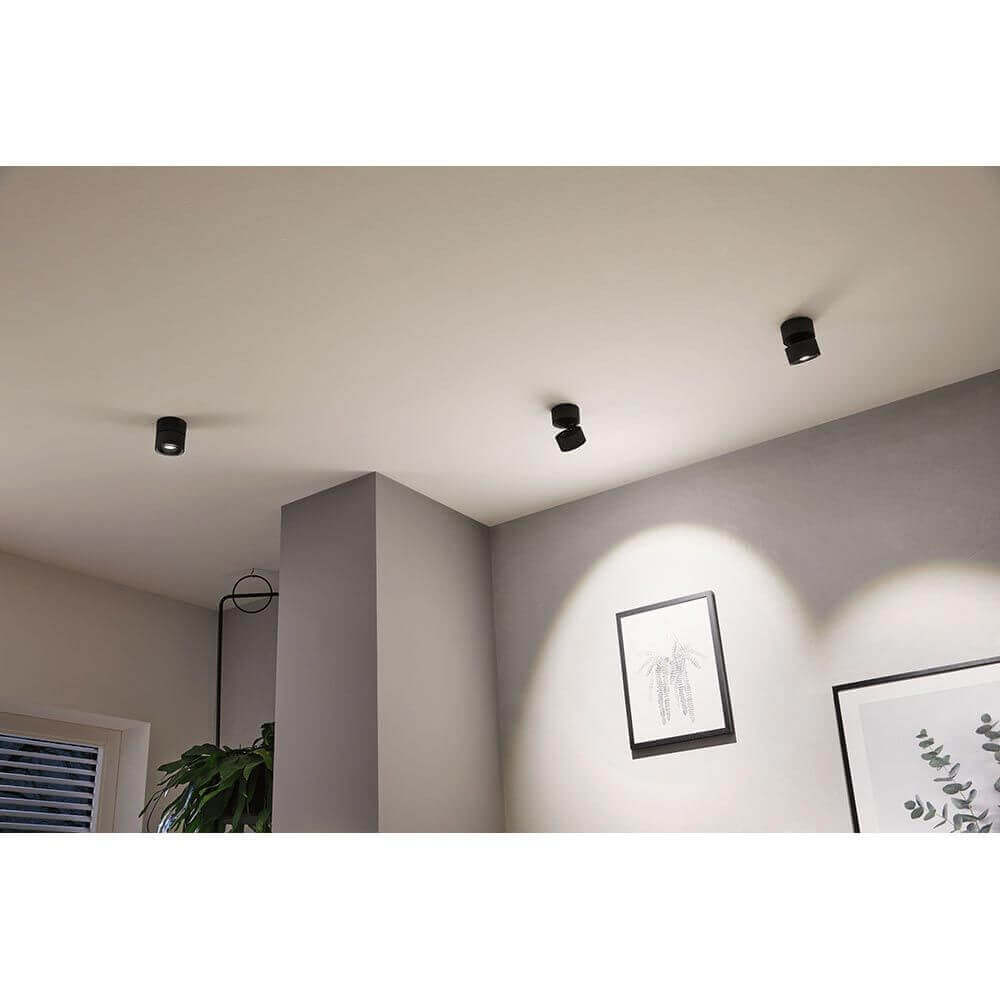 LED Decken Strahler Spircle Schwarz-Matt