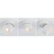 LED Deckenleuchte Spircle Strahler Weiß-Matt in verschiedenen Positionen, moderner Industrielook und drehbar.