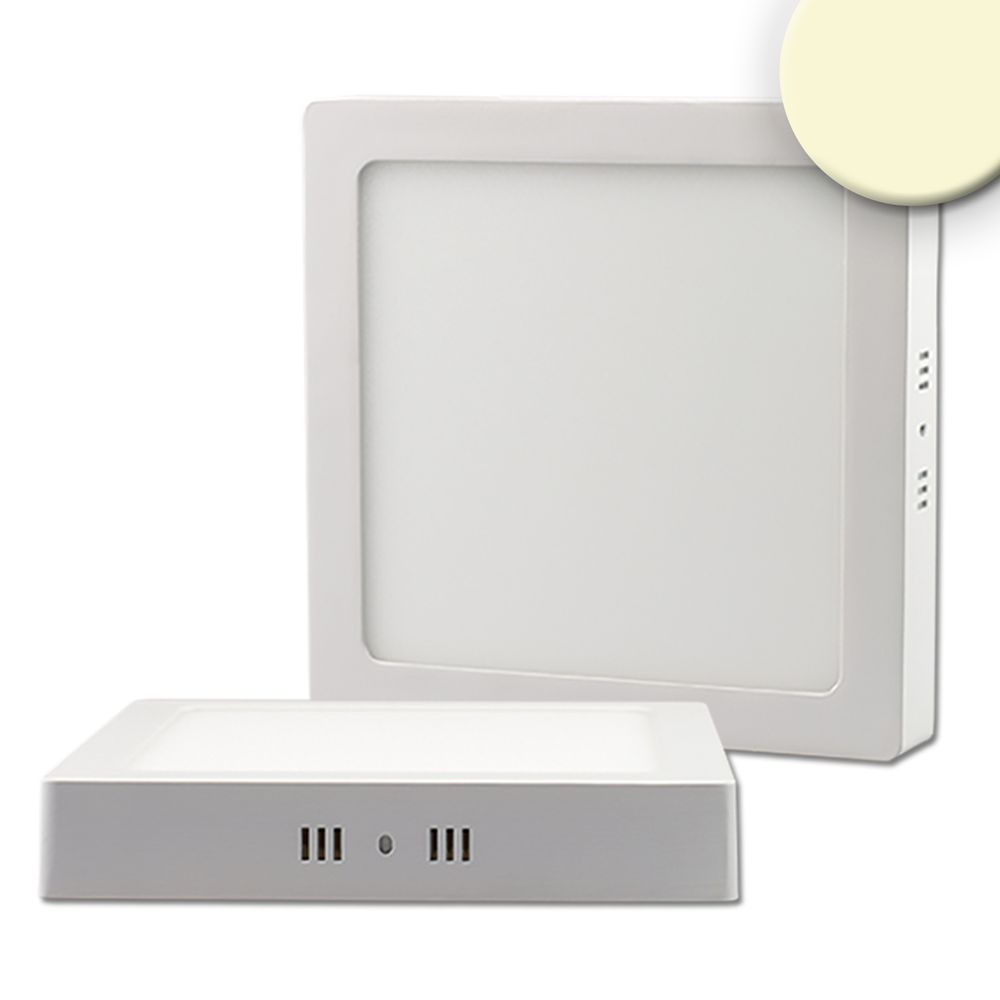 Plafón LED blanco 18W cuadrado 22 x 22cm blanco cálido