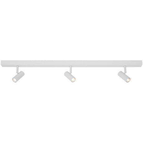 LED Deckenstrahler Omari 3-Spot in weiß mit klaren nordischen Linien für minimalistisches Ambiente.