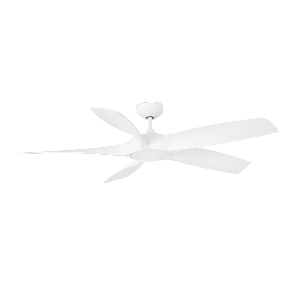 LED Deckenventilator COCOS Ø 137cm 5 Flügel Weiß