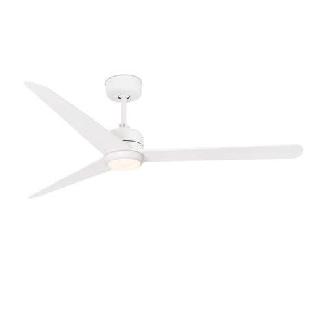 LED Deckenventilator NU LED Deckenventilator Weiß in elegantem Weiß mit modernen Klingen und integrierter Beleuchtung.