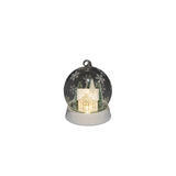 LED decorative glass ball house warm white battery operation