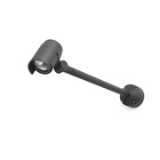 LED Projecteur d’affichage FOC-2 3000K IP65 en gris foncé monté au mur.